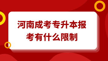 河南成考專升本報考